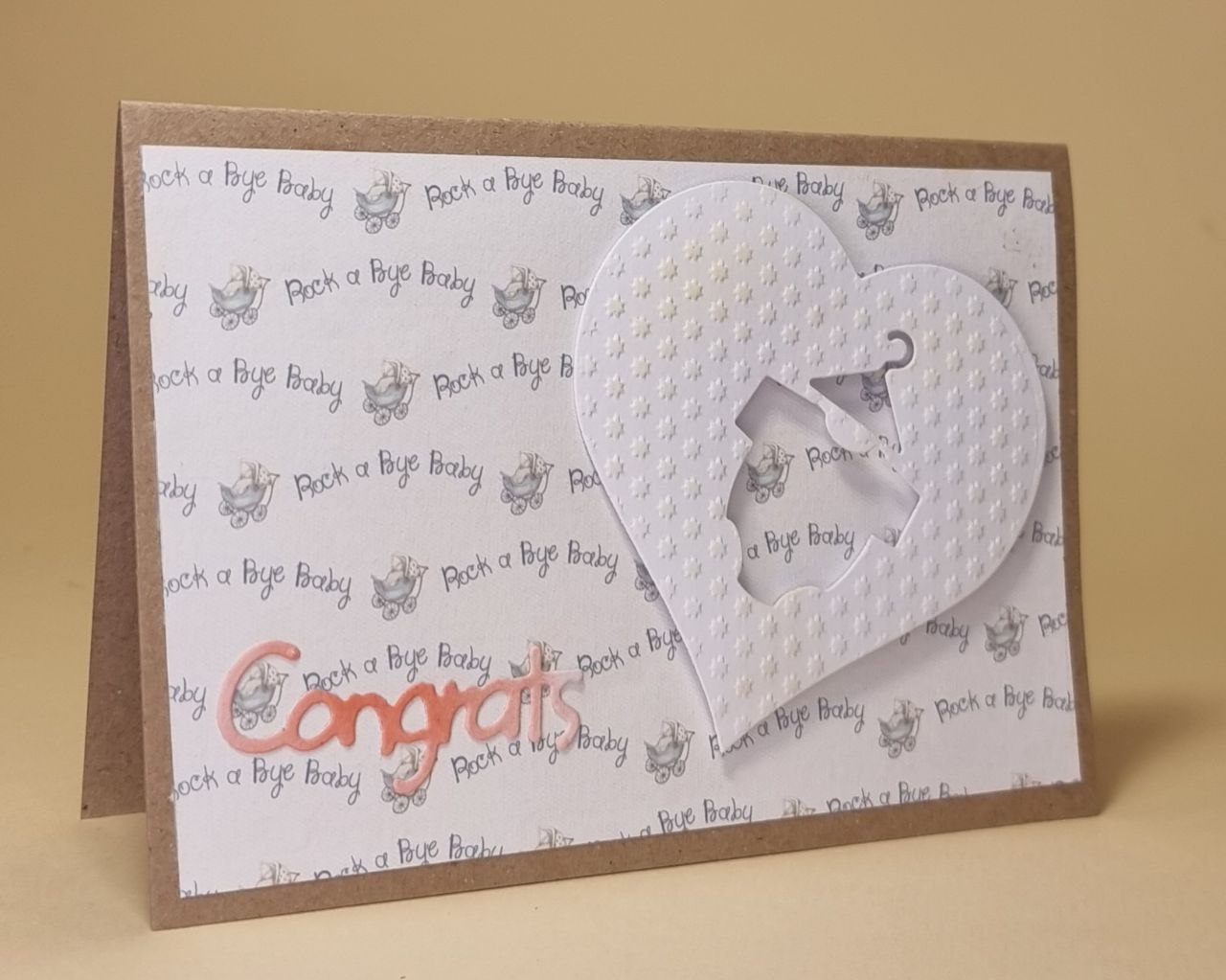 Herzenskarte zur Geburt