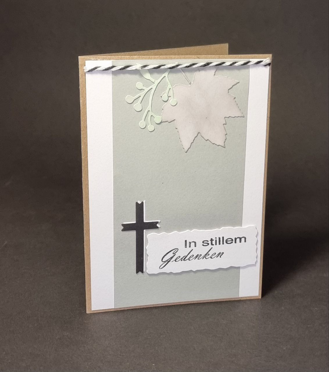 Trauerkarte Ahornblatt