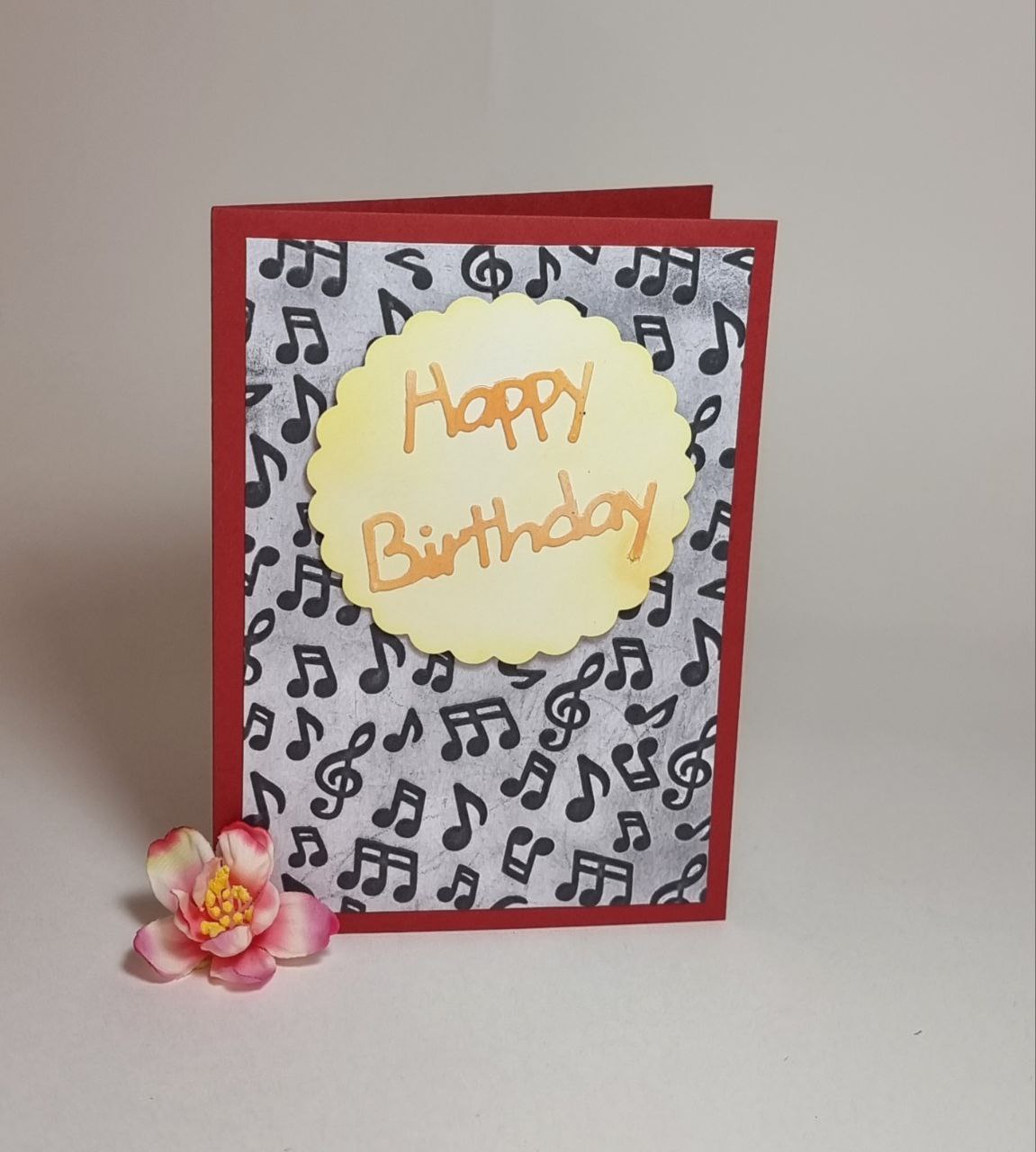 Geburtstagskarte Musiknoten