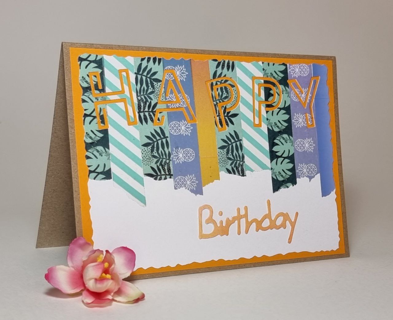 Wahsi Tape Happy Birthday Karte