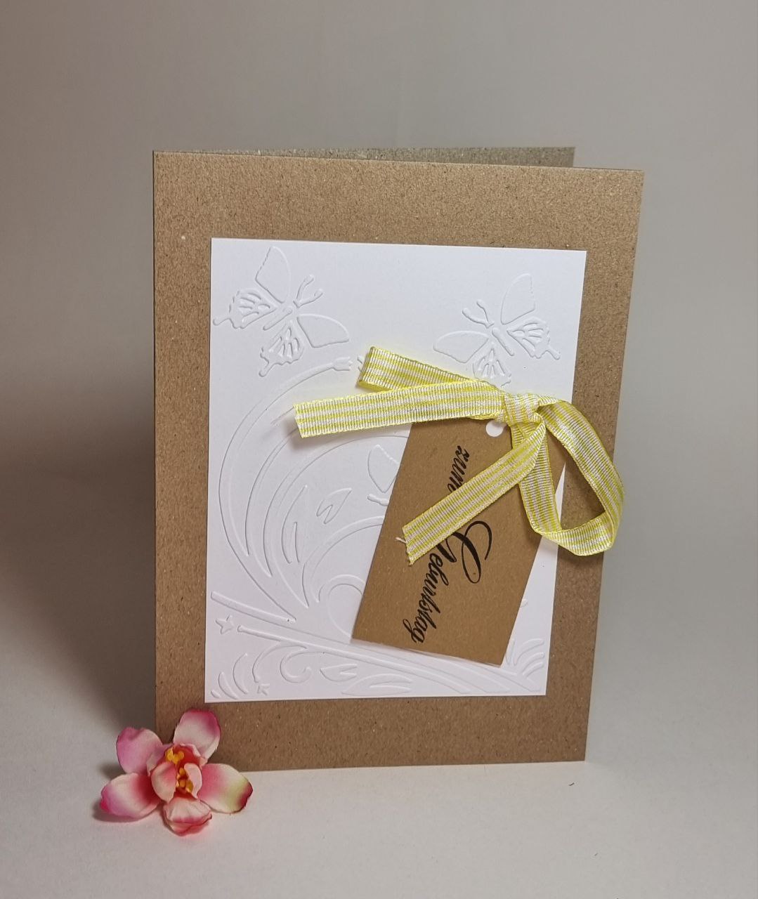 Geburtstagskarte mit Anhänger