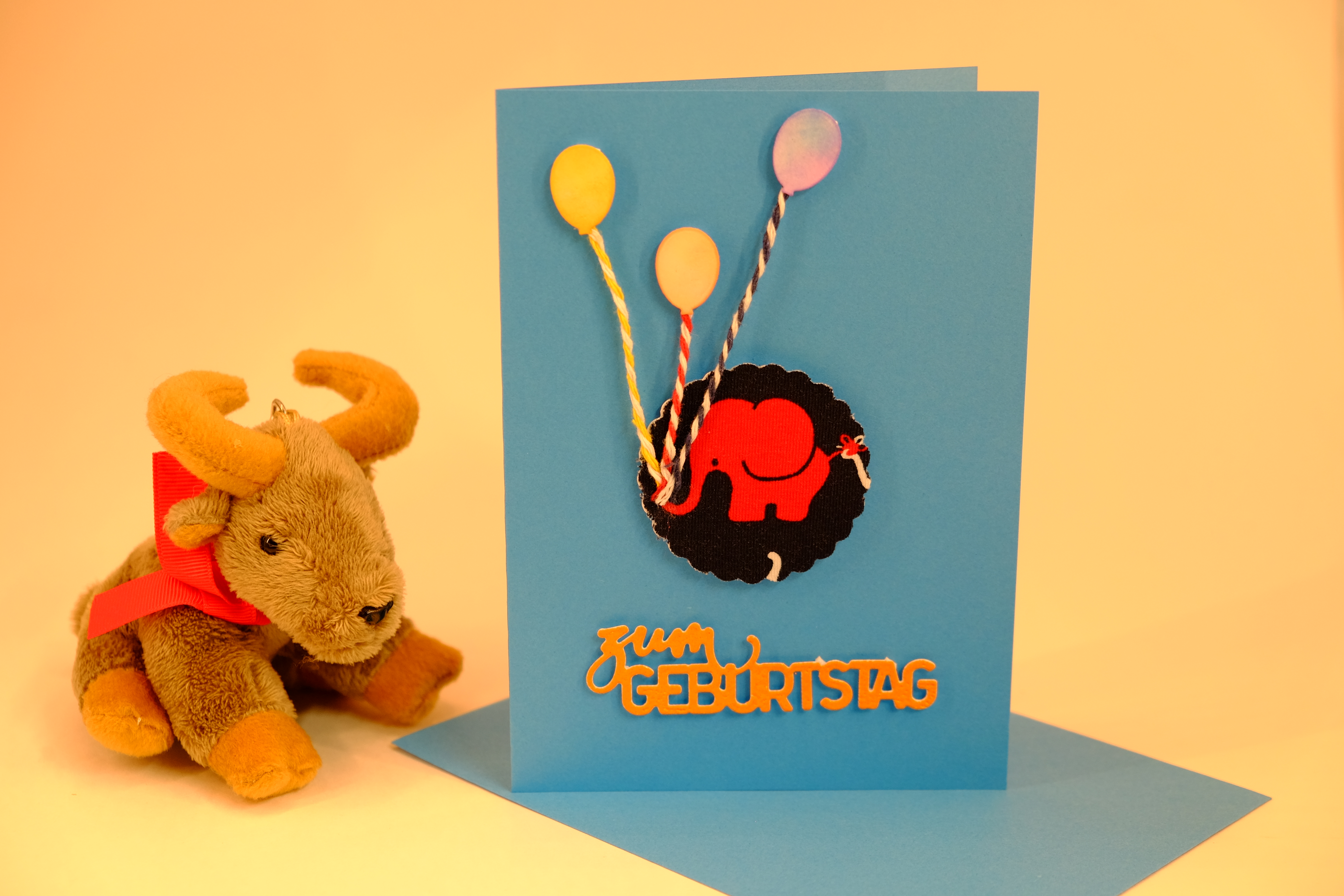 Kinderkarte mit Luftballon