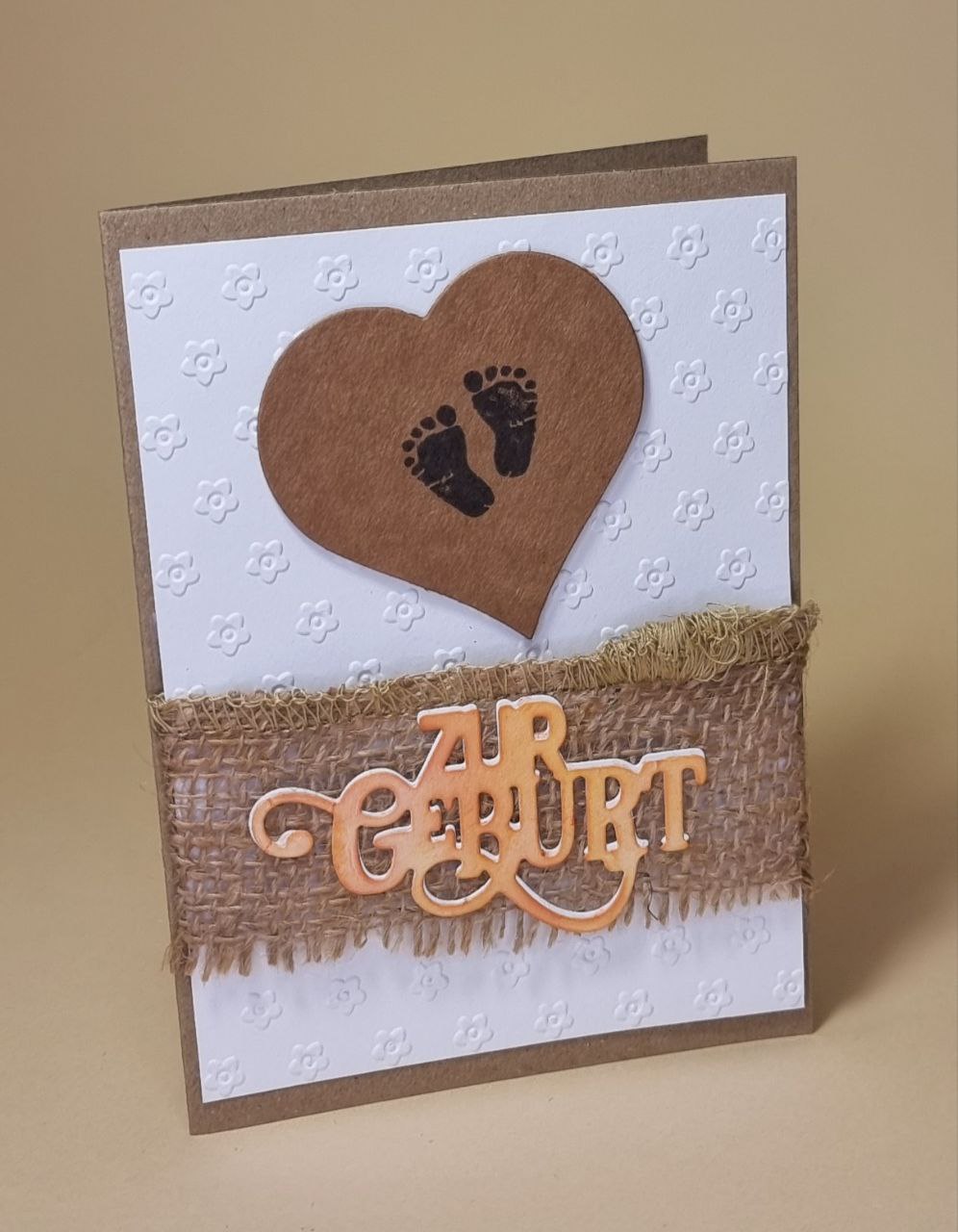 Herz mit Baby Füsschen