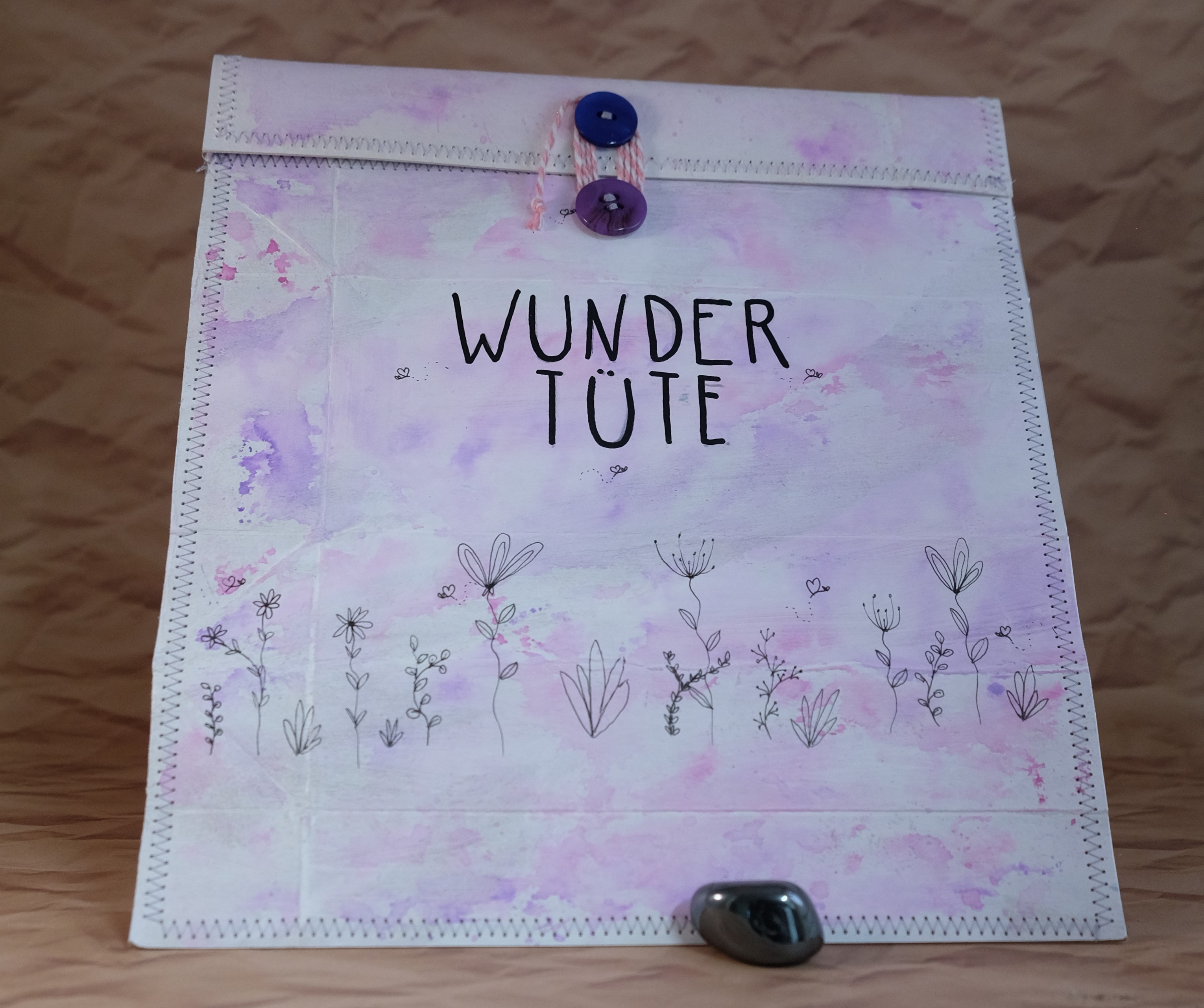 Geschenkverpackung "Wundertüte mit Blumen"