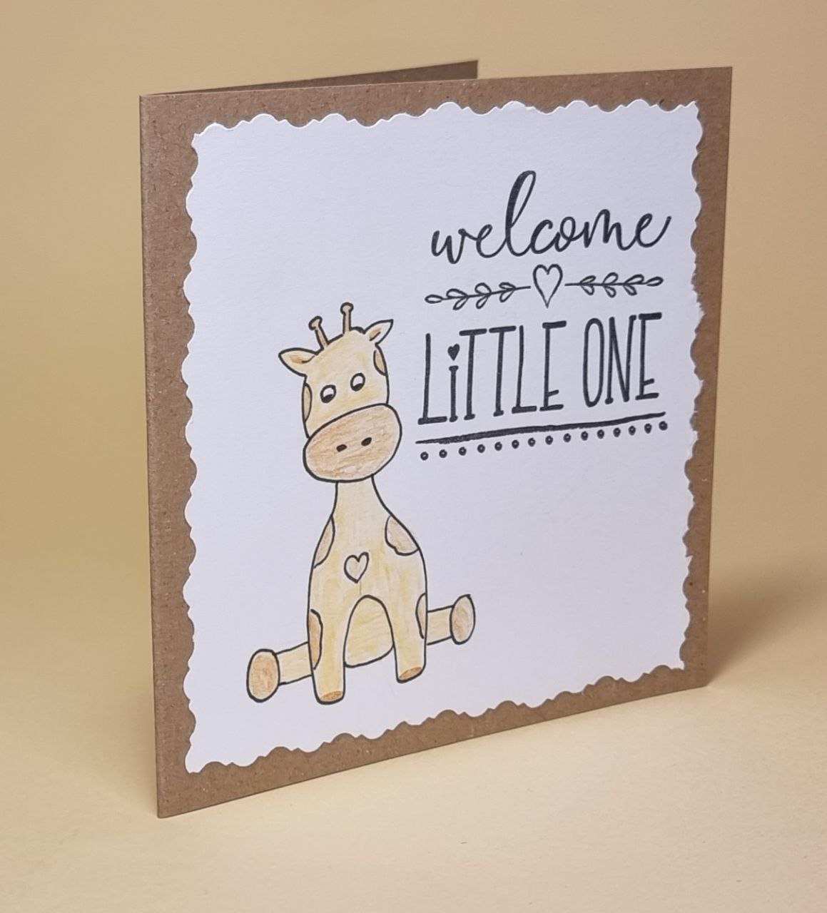 Giraffe "welcome little one"